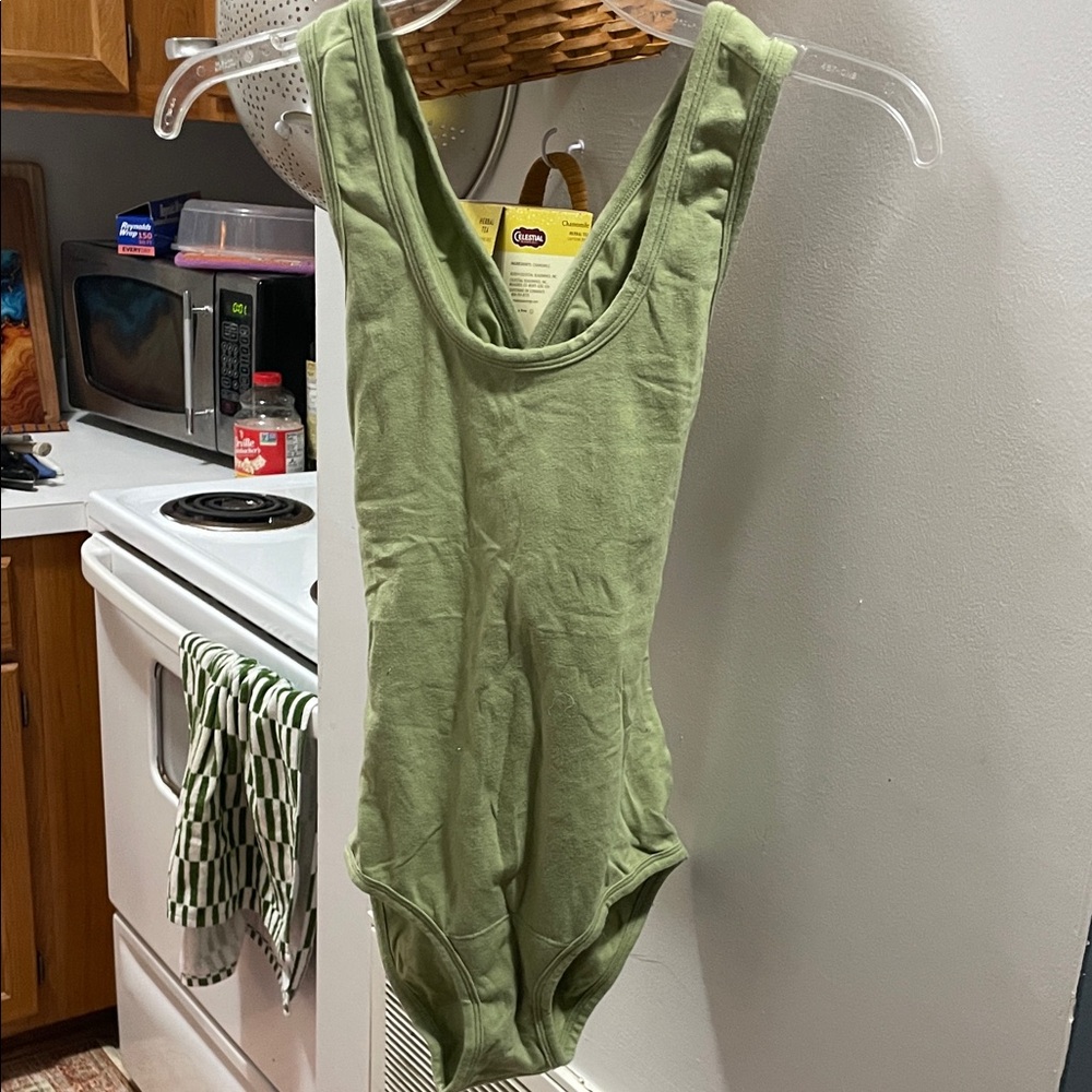 ARQ pistachio bodysuit small